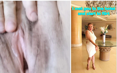 MariaOld: Спокушання незнайомця в готелі засвіт пизди та дупи