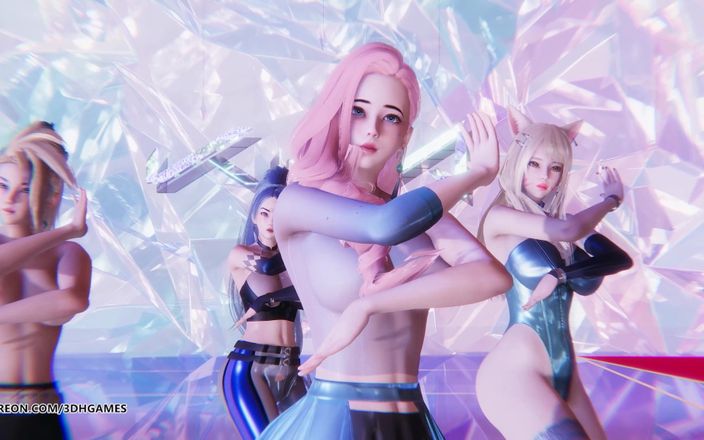 3D-Hentai Games: [MMD] Mave - Pandora, strip-tease sexy KDA, Ahri Akali Kaisa Seraphine...