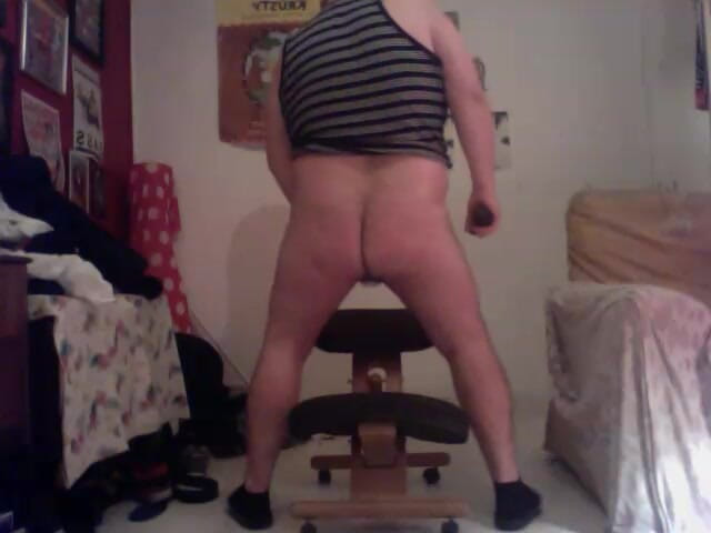 B A Bear: Stripping Wanking Dildo Fat Ass Pig
