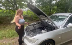 車の故障!助けて私をファックしてください!