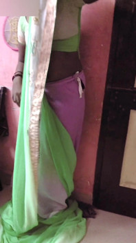 Desi Tamil Slut Wife Renu No Bra Blouse & No Panty Petticoat Saree Tease for Secret Lover! Indianhotwifex