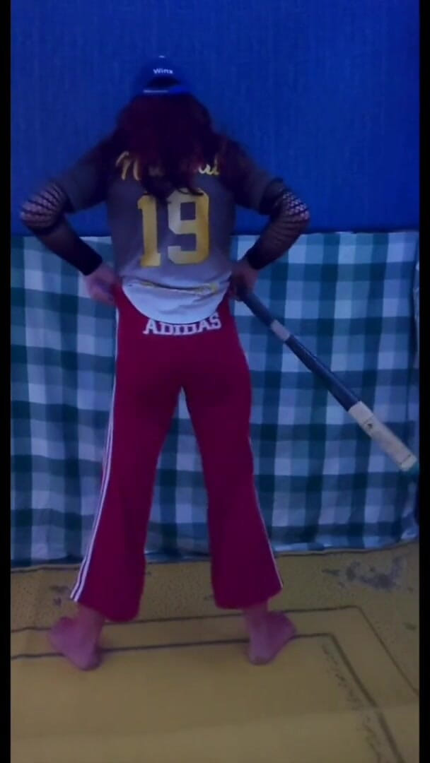 Lizzaali: Baseball uniforme e collant a rete rosso