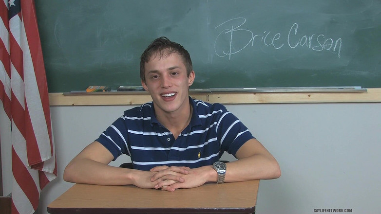 Teach Twinks: Tjockläppade cutie Brice Carson Chats