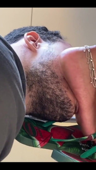 Useless Slave Foot Worships Kiffa´s Dirty Soles on All Fours Under the Chair
