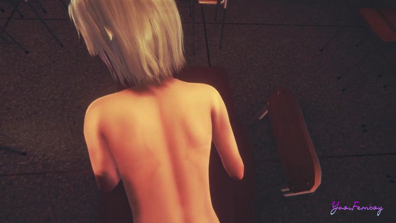 Yaoitube: Femboy yaoi - osuke derslerinin tadını çıkarıyor