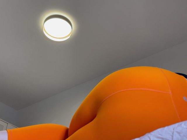 Farting in My Orange Leggings After Workout (Your fantasy studio)