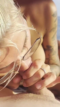 I Like It When a Girl Plays with My Cock on the Beach-giving Me a Blowjob and a Handjob by the Seaside