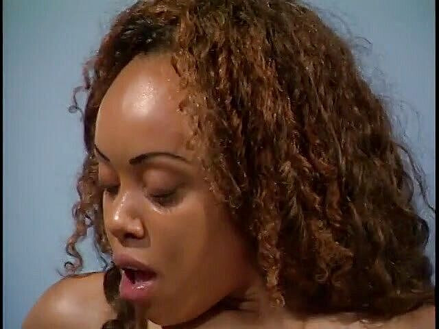 Hot and Wet: Horny black chick takes a hard white cock from behind