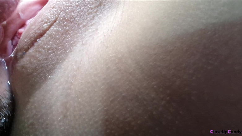 CloseUpCandy: 潮吹きオーガズムで完璧な若いマンコを食べる - 極端なクローズアップ Asmr