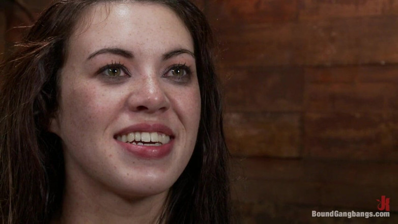 Bound Gang Bangs by Kink: Gorgeous French Girl Taken Down in Rough Gangbang