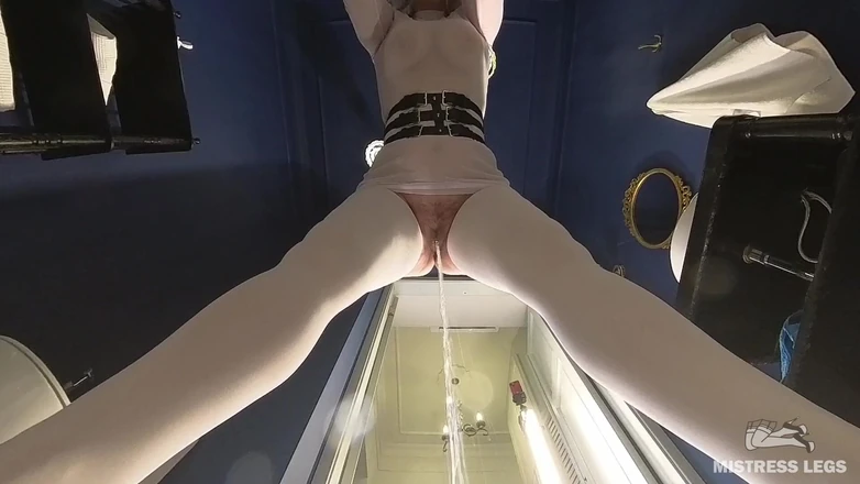 Mistress Legs: You Became a Toilet for Mistress in White Stockings and...