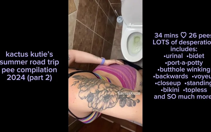 Kactus kutie: Summer Road Trip Pee Compilation Part 2