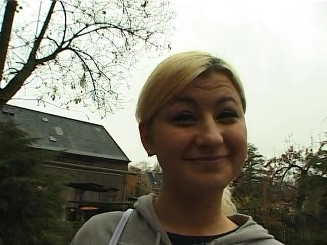Lucky Cooch: Interviewing blonde german girl
