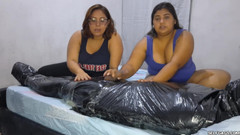 Selfgags femdom bondage: Bạn trai của Luna bị ướp xác, bịt miệng & vắt sữa...
