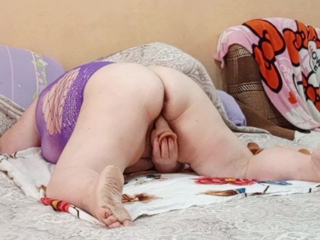 A Friend Got up Doggy Style and Masturbates Her Pussy with Toys (Sweet July)