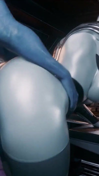 D3d Hot Curvy Ass Takes Hard Doggy Style - Intense Anal Ending in a Creamy Explosion