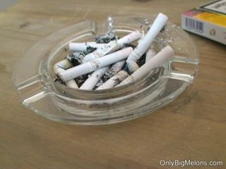 Smoke it bitch: Kristi klenovat lagi asik merokok sore-sore