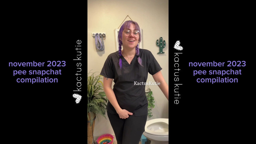 November 2023 Pee Compilation (Kactus kutie)