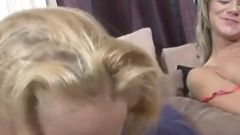 Nick Lang and Caty Campbell fuck with big dick in threesome