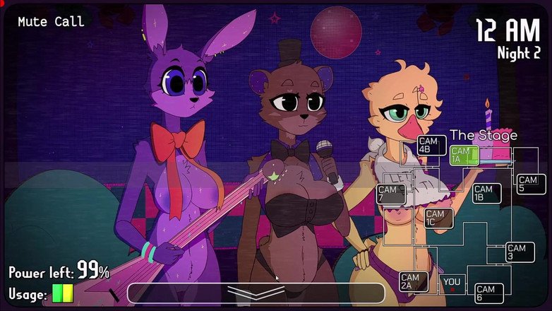 LewdArcade: Cinco noches en fuzzboobs edición definitiva juego porno [parte 01] Juego de...