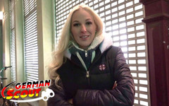 German Scout: German Scout - remaja blonde cergas Marie pickup dan kongkek kasar...