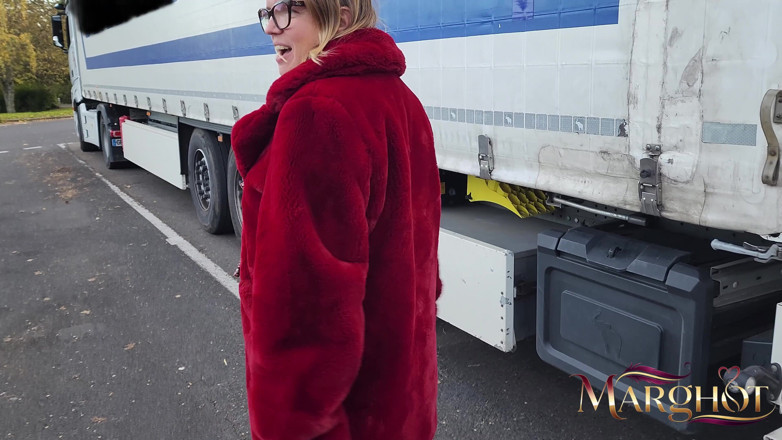 Sexymarghot: Exhib Parking Hgv: Routier Spots Me and Fucks Me Like...