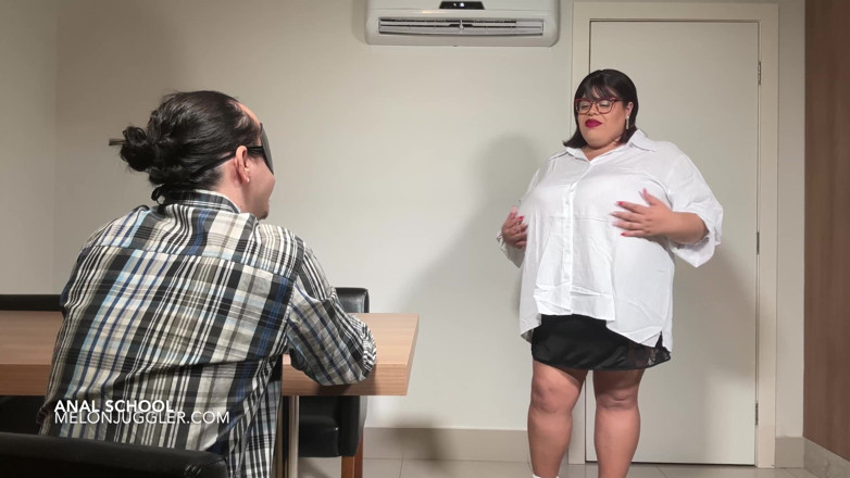 Angel BBW: Angel bBW ist der ultimative anal-student