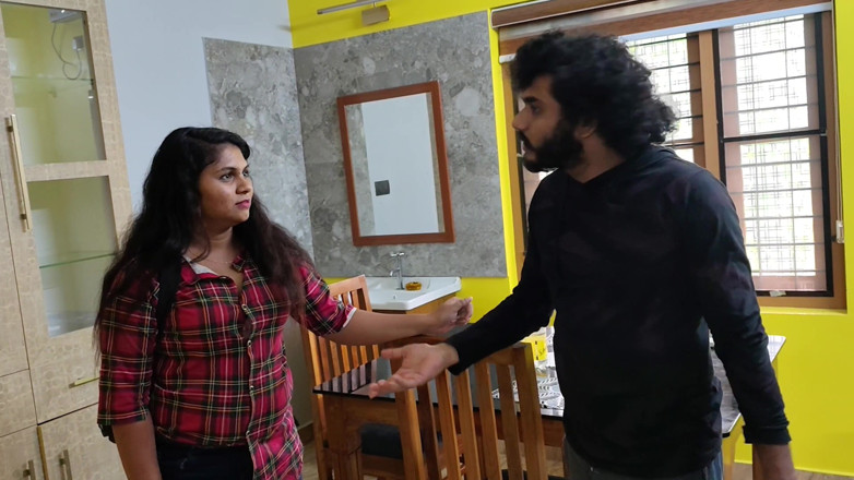 Vaigavarun45: Sexo mallu con un compañero de cuarto