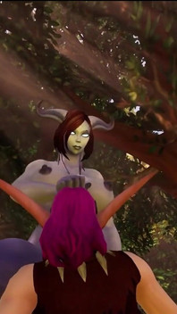 Draenei Futa Dickgirl baise un elfe sexy | Warcraft, parodie porno