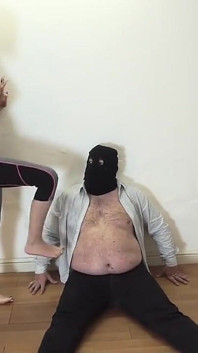 Gimnasio, Nena Domina Gorda Enmascarada Sumisa