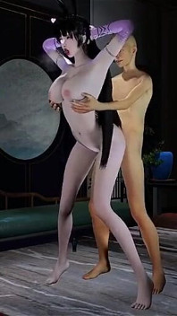 Animasyonlu kıskanç alevler tanrıçası - 3 boyutlu animasyon hentai