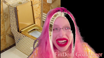 FinDom Goaldigger: Gold toilet transformation
