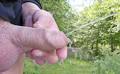 Thumbnail of Holding His Dick During Pee and Wetting My Fingers Compilation 3 Videos