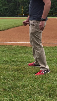 Jerking off on the Baseball Field by Home Plate