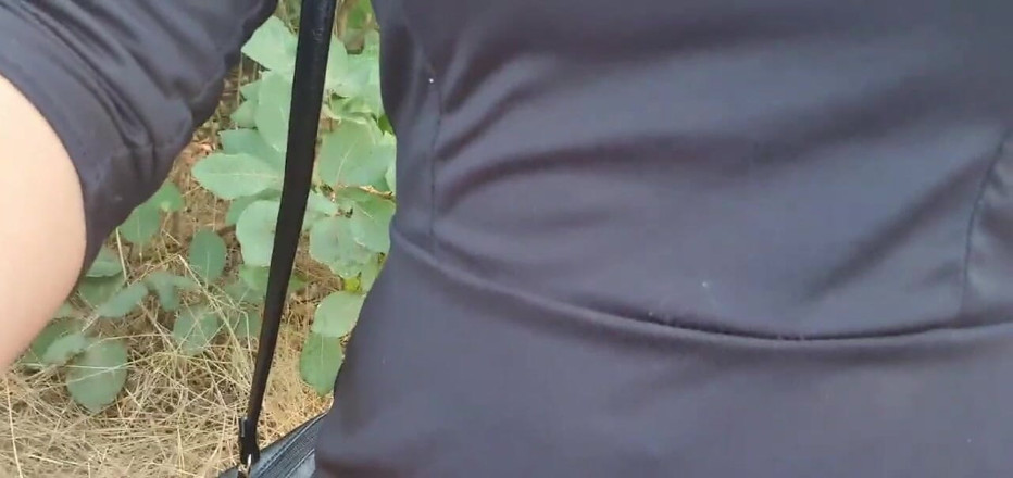 TheloveStory: Pussy touching in the forest. Horny outside teen