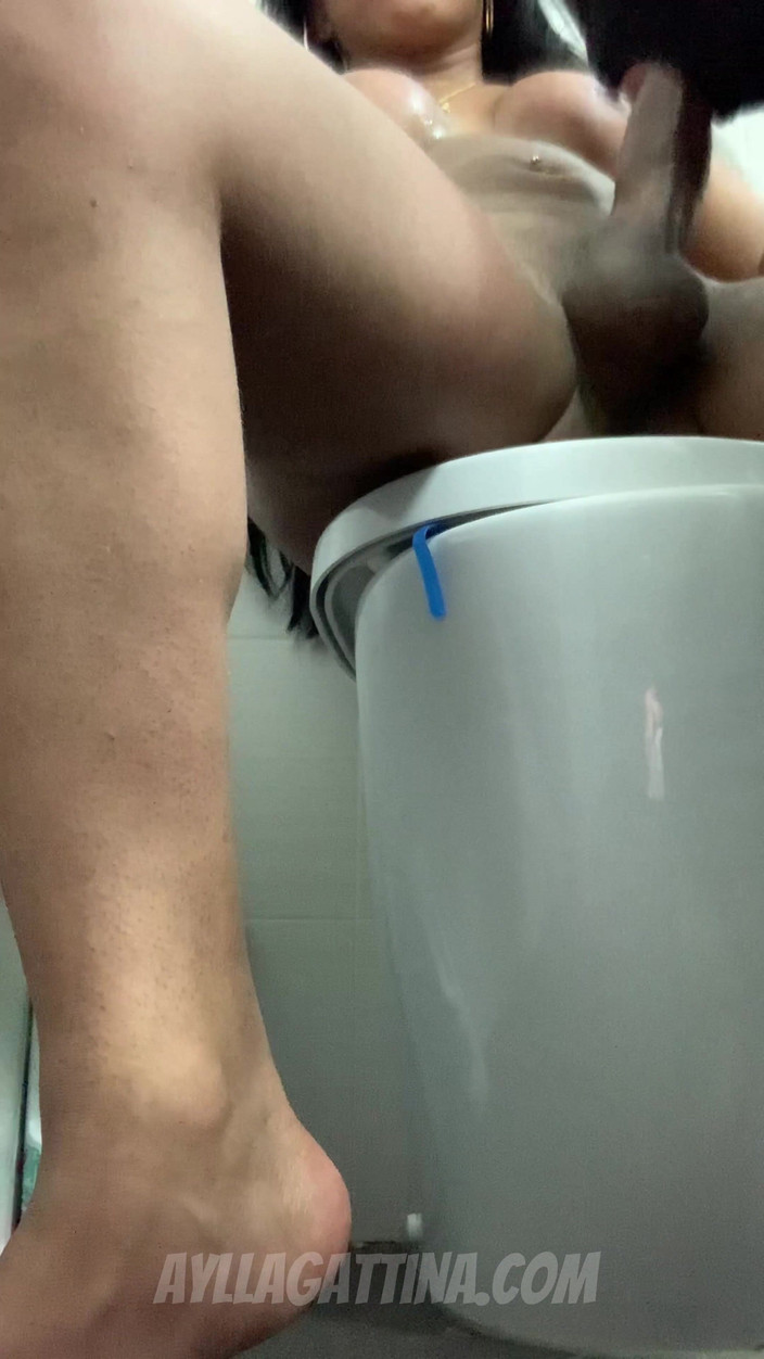 Aylla Gattina: Aylla Gattina Took Her Little Whore to the Bathroom and...