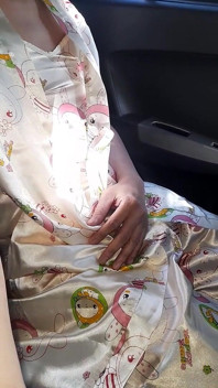 Travestit și spermă în pijamale din Satin cu kimono Set