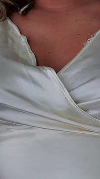 White Satin Top