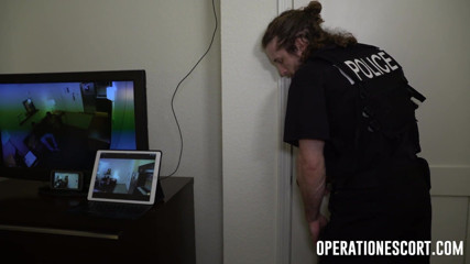 Operation Escort: Ashley Adams tall busty brunette caught soliciting by officers Brick...