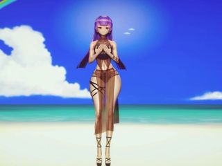 Mmd anime girls: Mmd r-18 anime girls, сексуальний танцювальний кліп 207