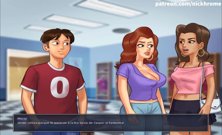 Cartoon Universal: Summertime saga parte 163 - cagna preferita nel college (sottomarino spagnolo)