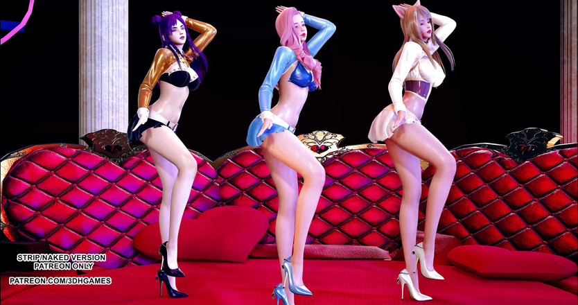 3D-Hentai Games: Sunmi - Lalalay Ahri Seraphine Kaisa色情热舞
