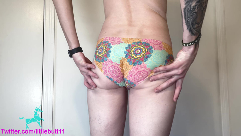 Little Butt: Femboy kalhotky s kulatým zadkem zkuste na zátahu