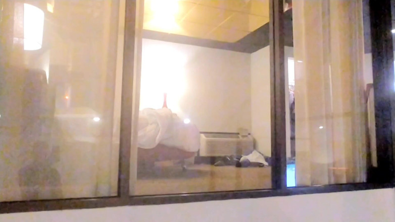 Estebanyanna: Caught Watching Her in Hotel Window and She Gives Him...