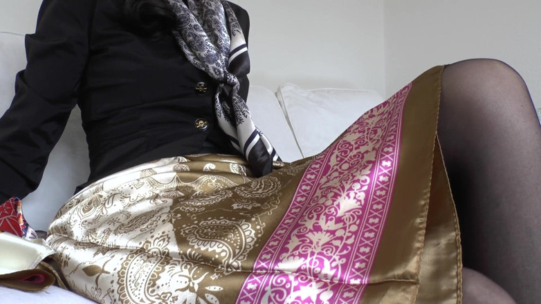 Lady Victoria Valente: My Glossy Satin Scarves Are so Arousing! Lady Victoria Valente