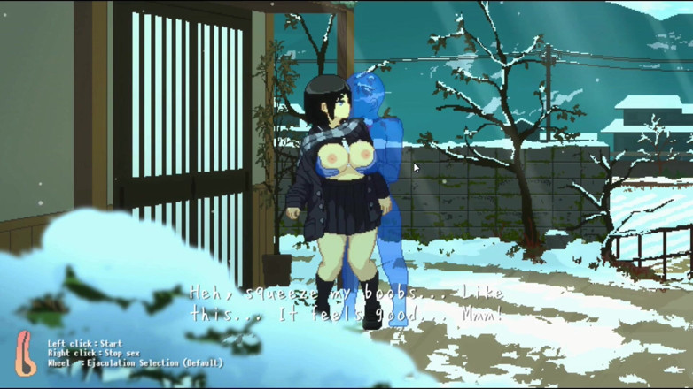 NSFWOtaku: Hentai hra - Masivní kozy Kotě Drsný sex v chladném počasí