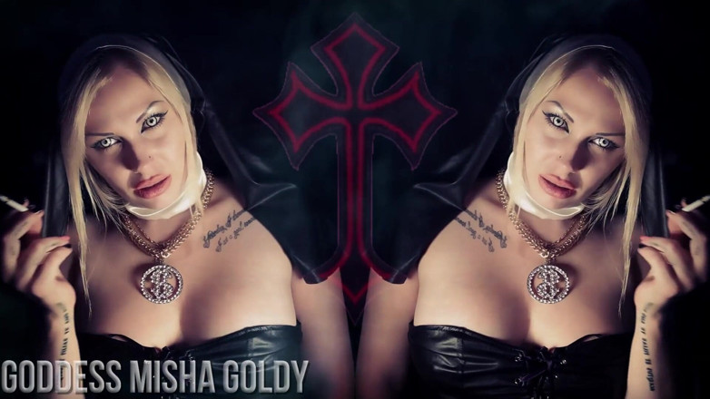 Goddess Misha Goldy: 내가 딸딸이 할 이유가 있다면 당신은 지옥에있을 것입니다