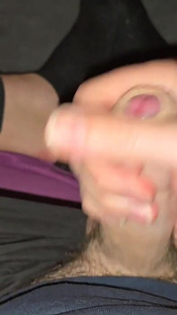 POV masturbace ptáka - detailní výstřik