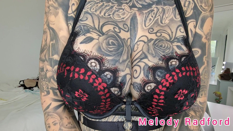 Melody Radford: Black and Purple Lingerie and Micro Bikini Try on Haul...
