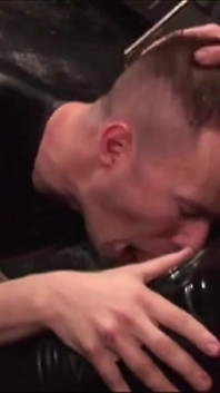 Sling Fuck with 2 Leather Men